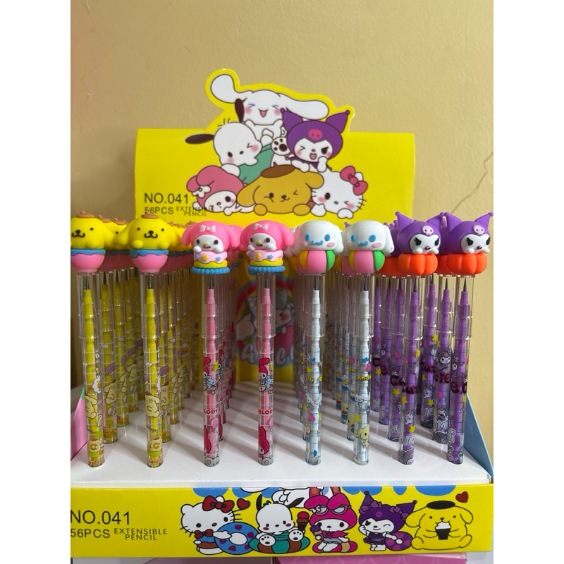 

1 BOX PENSIL SUSUN SANRIO ISI 56 PCS