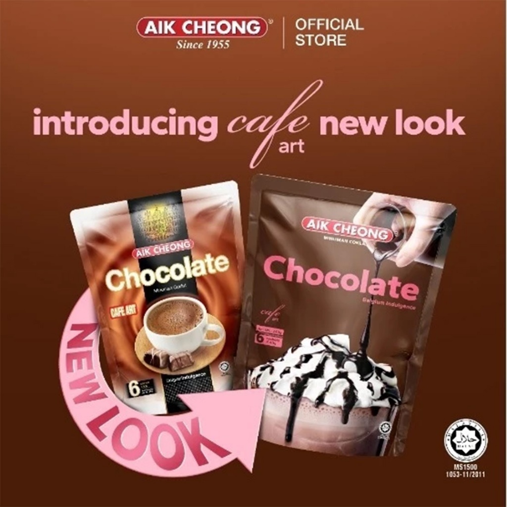 

Aik Cheong Hot Chocolate Minuman Rasa Coklat Cafe Art 40 Gram