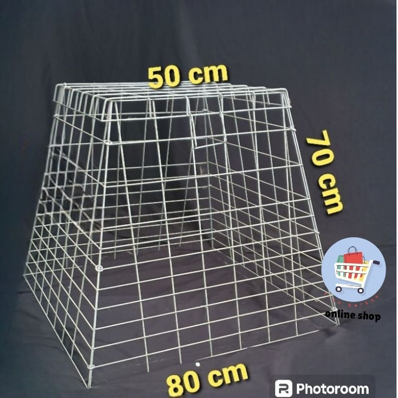 KANDANG KURUNGAN AYAM PIRAMIDA BESI LIPAT BANGKOK