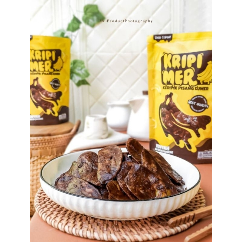 

KRIPIMER Keripik Pisang Lumer | Renyah | Premium - Rasa Cokelat