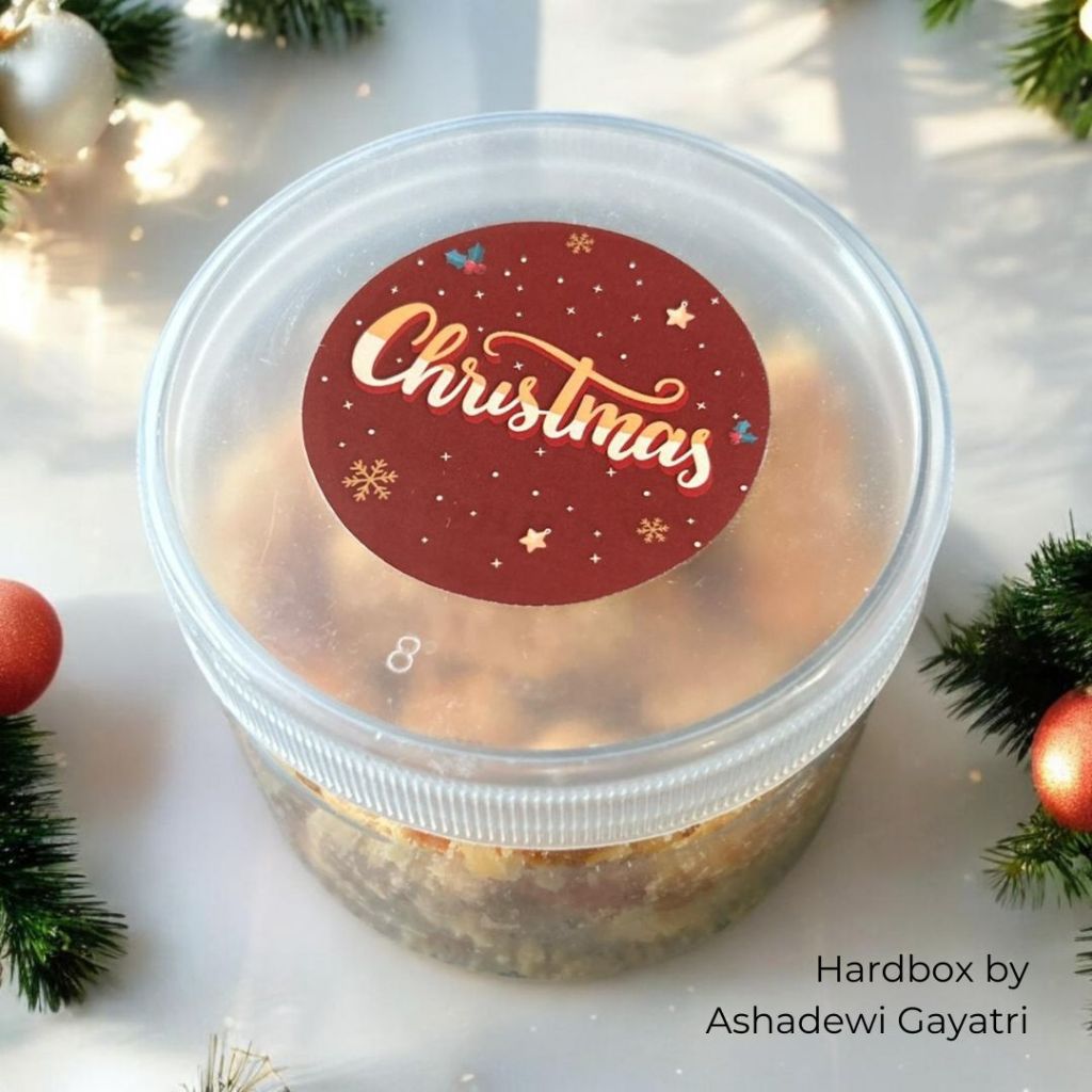 

HARDBOX BY ASHADEWI - STICKER SEAL / LABEL - Merry Christmas - CANDY POP (ukuran 5 cm)