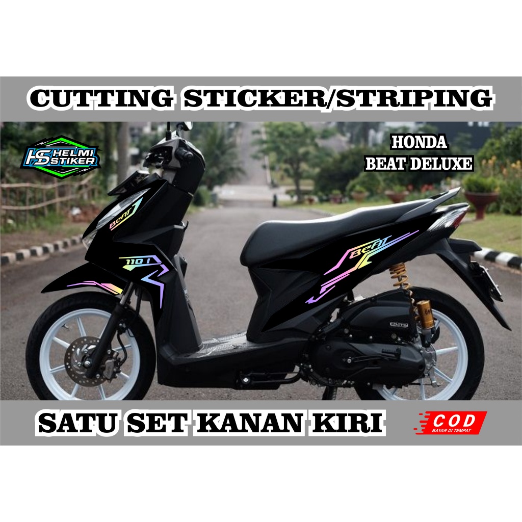 CUTTING STICKER/STRIPING HONDA BEAT DELUXE || BEAT DELUXE STRIPING VARIASI
