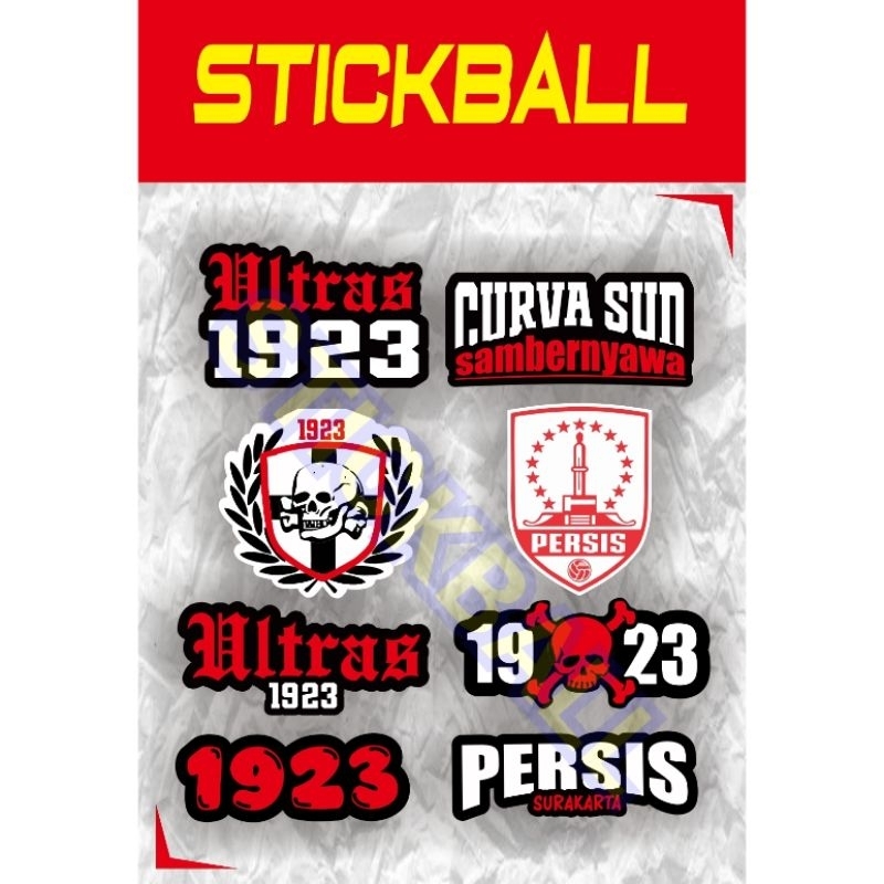 

8 stiker Ultras 1923 Persis Surakarta (stickball)