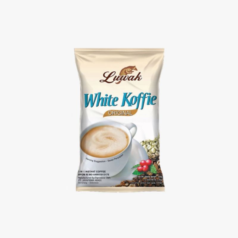 

kopi luwak white koffie Original 1 renceng isi 10 shacet 20gr