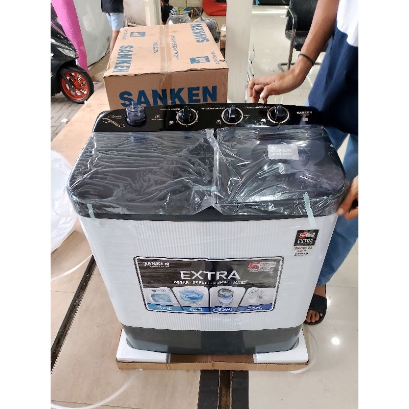 SANKEN MESIN CUCI 2 TB TW-8900BK / TW 8900 BK - 8Kg