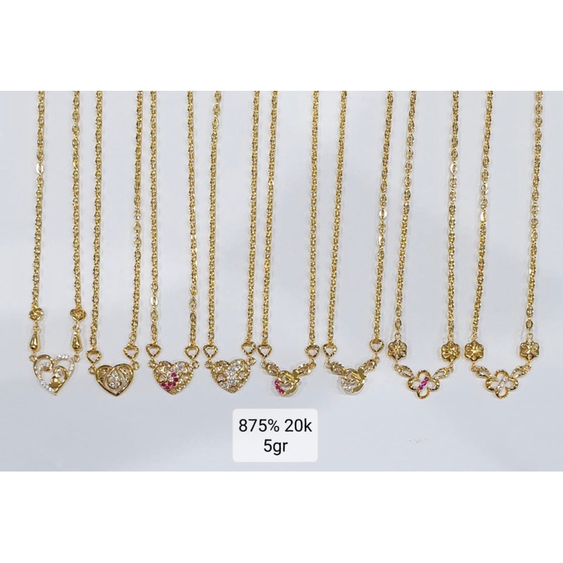 kalung hadiah ibu model terbaru emas asli kadar 875