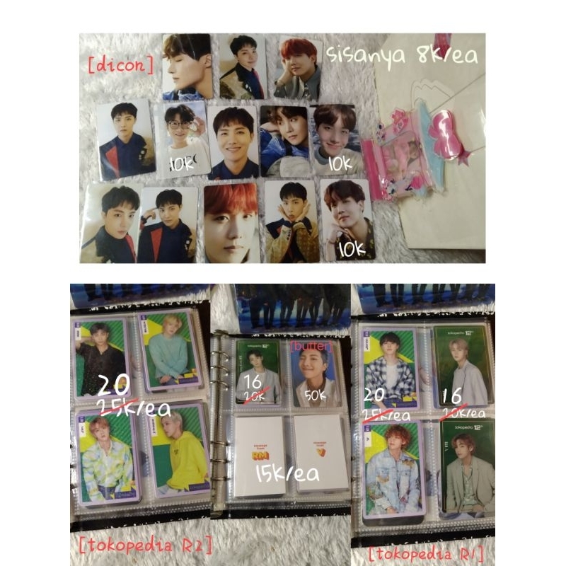 pc photocard bts official (dicon, butter)