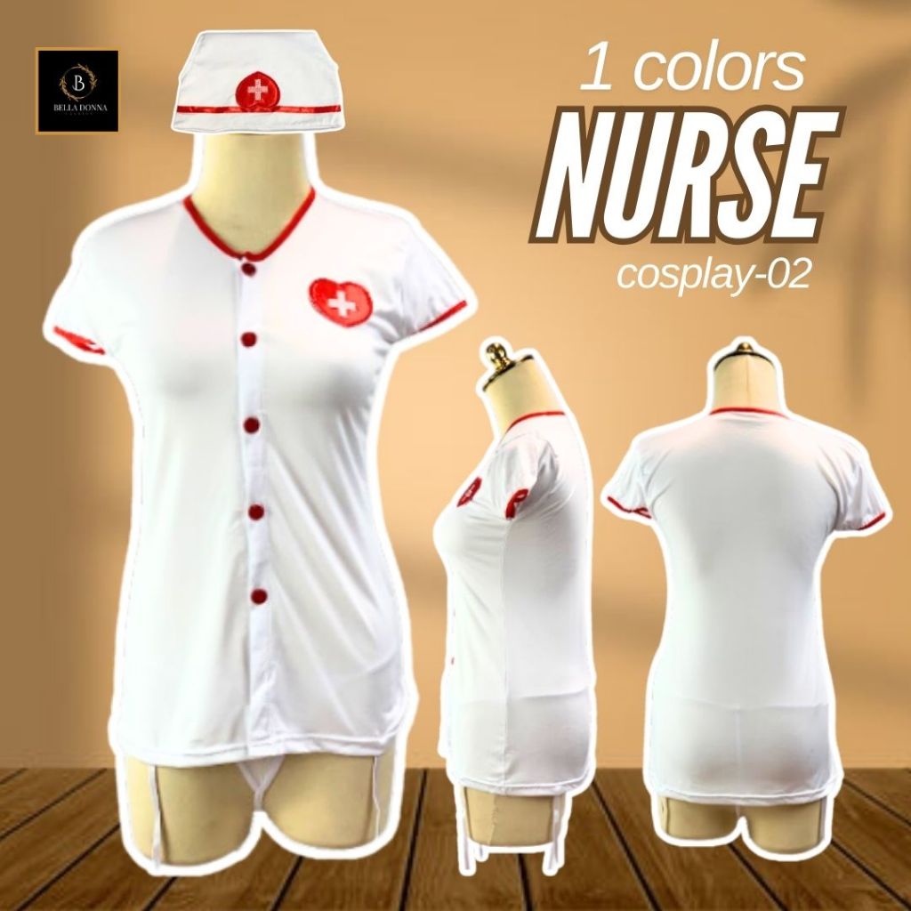 Belladonna_id [COD] Baju Tidur Wanita Dewasa Lingerie COSPLAY-02 NURSE All Size Costume Sexy anggun 