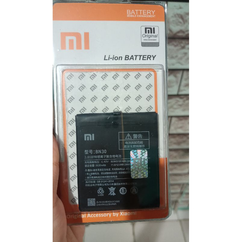 BATERAI BATRE XIAOMI REDMI 4A BN30 ORI