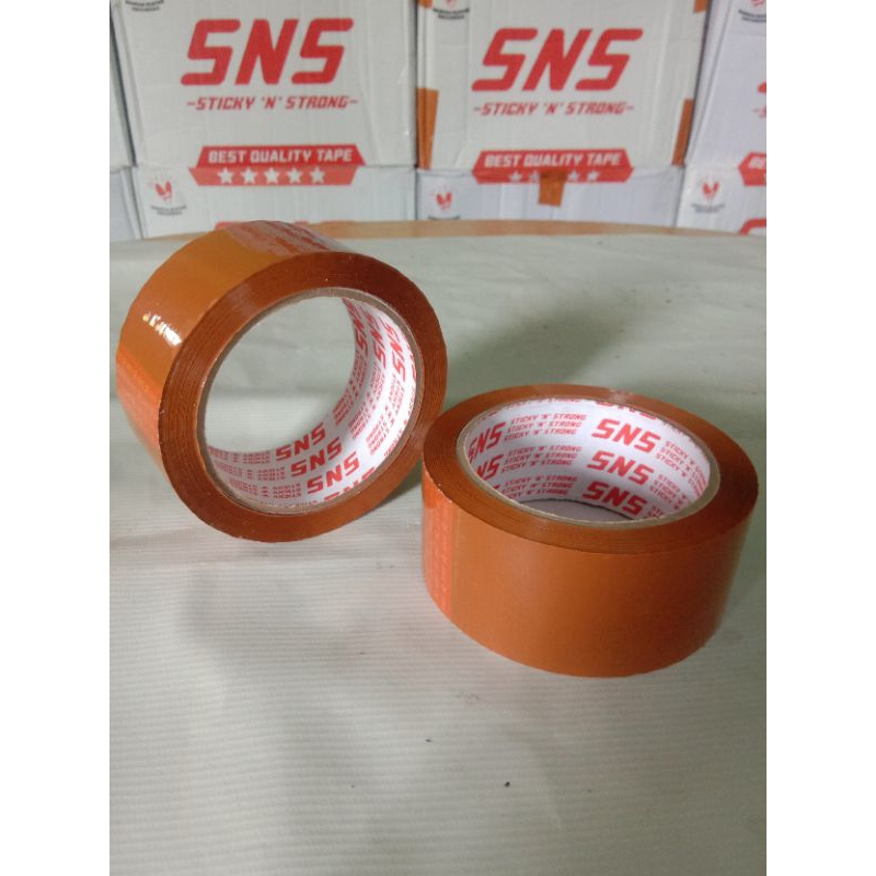 

Lakban coklat 100y x45mm SNS Sticky N Strong