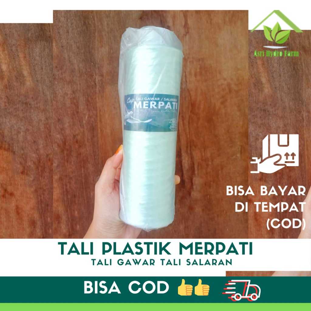 TALI GAWAR MERPATI - Tali Gawar Salaran plastik pertanian - Tali Sulur Plastik warna putih