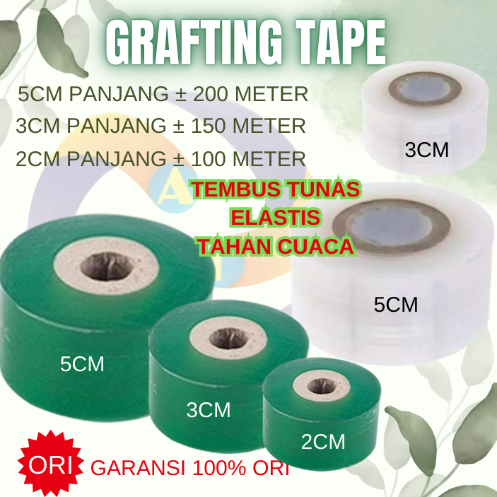GRAFTING TAPE 5CM 3CM 2CM PLASTIK OKULASI/PITA OKULASI