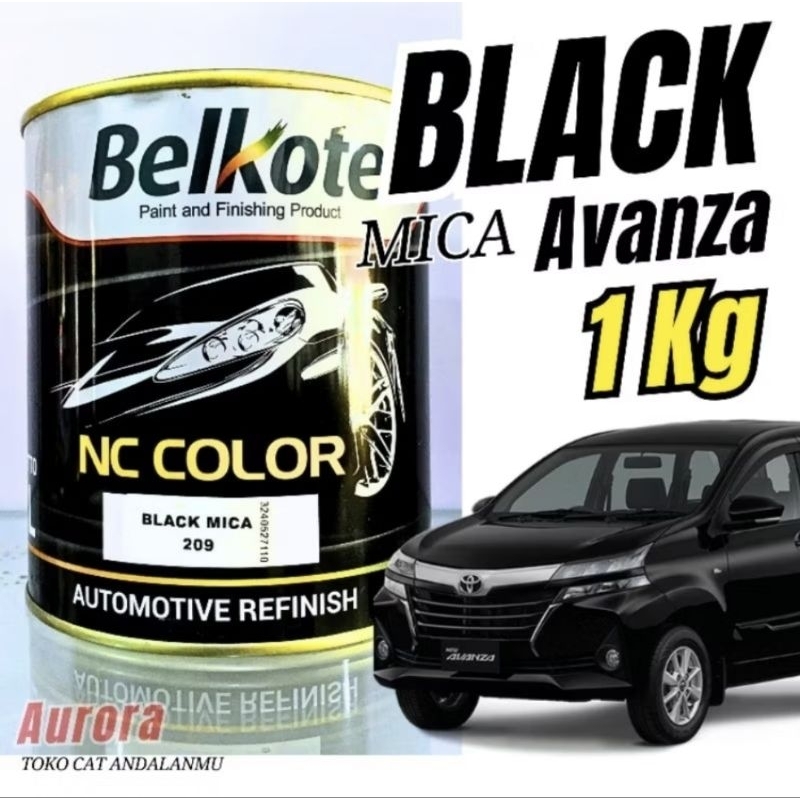 CAT HITAM METALIK BELKOTE BLACK MICA KEMASAN 1KILO CAT HITAM AVANZA XENIA HITAM METALIC