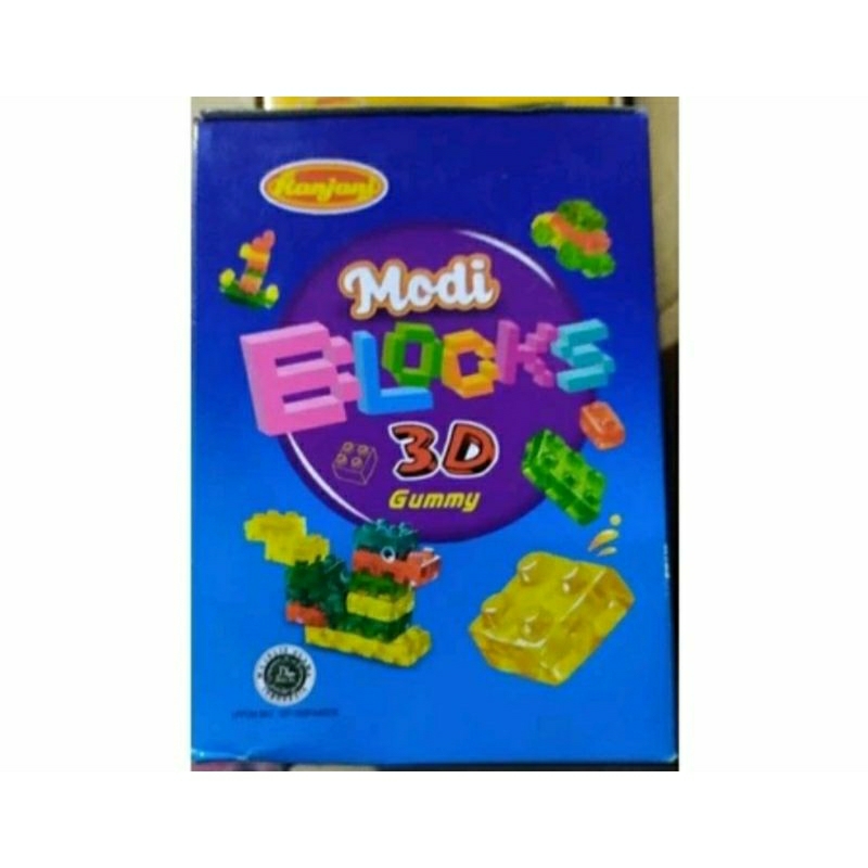 

Modi Blocks 3D Permen Lunak Bentuk Blocks ( isi 12 pcs @22gr )