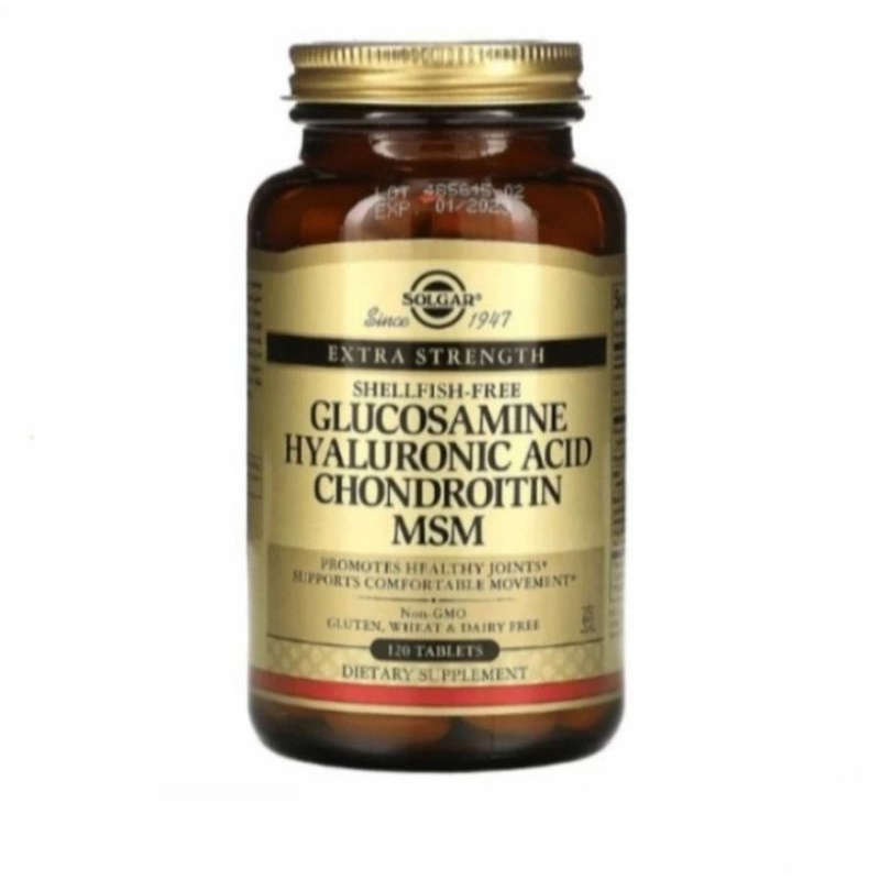 Solgar glucosamine hlayuronic acid chondroitin MSM 120 tablet.
