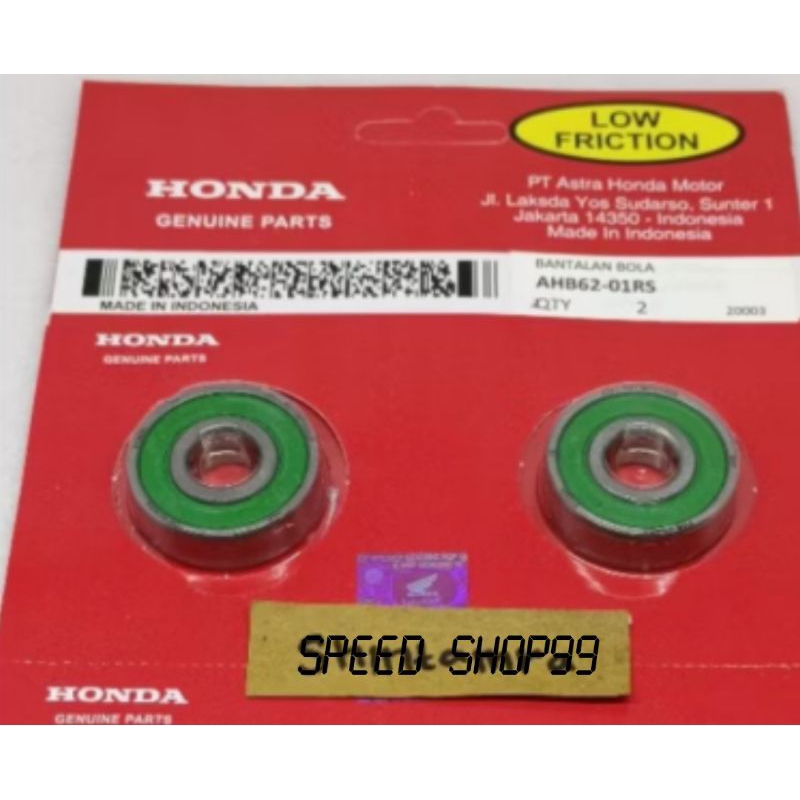 Bearing Laher Roda depan set kanan kiri 2PC 6201RS Beat karbu Scoopy karbu Spacy karbu Vario karbu, 