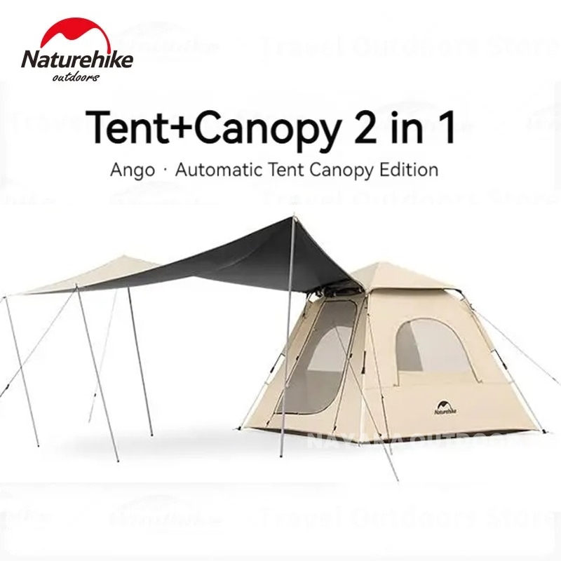 Tenda Camping Otomatis Canopy Ango Naturehike CNK2300ZP014 2P 3P Person Pop Up Tent Automatic Tenda 