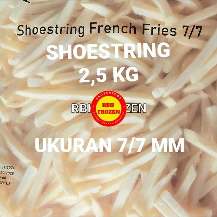 

Kentang Goreng Shoestring French Fries 7/7mm 2,5 Kg (HORECA)