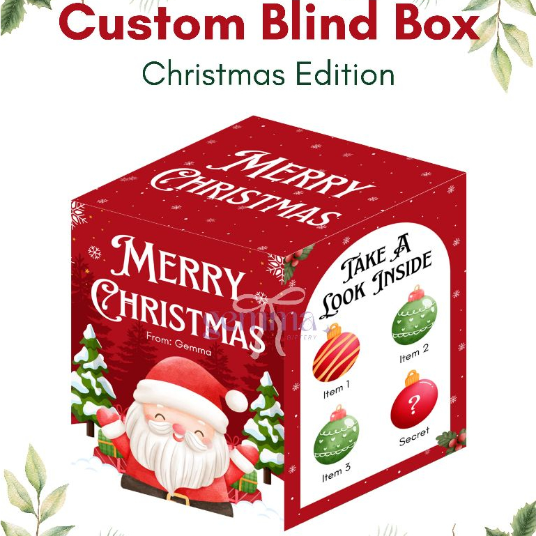 

Custom Blind Box (MIN. 2 PCS) | Christmas Edition | Hadiah Natal | Kado Custom