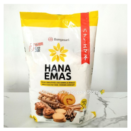 

BUNGASARI HANA EMAS Tepung Terigu Protein Rendah Cake Flour 500 gr rep