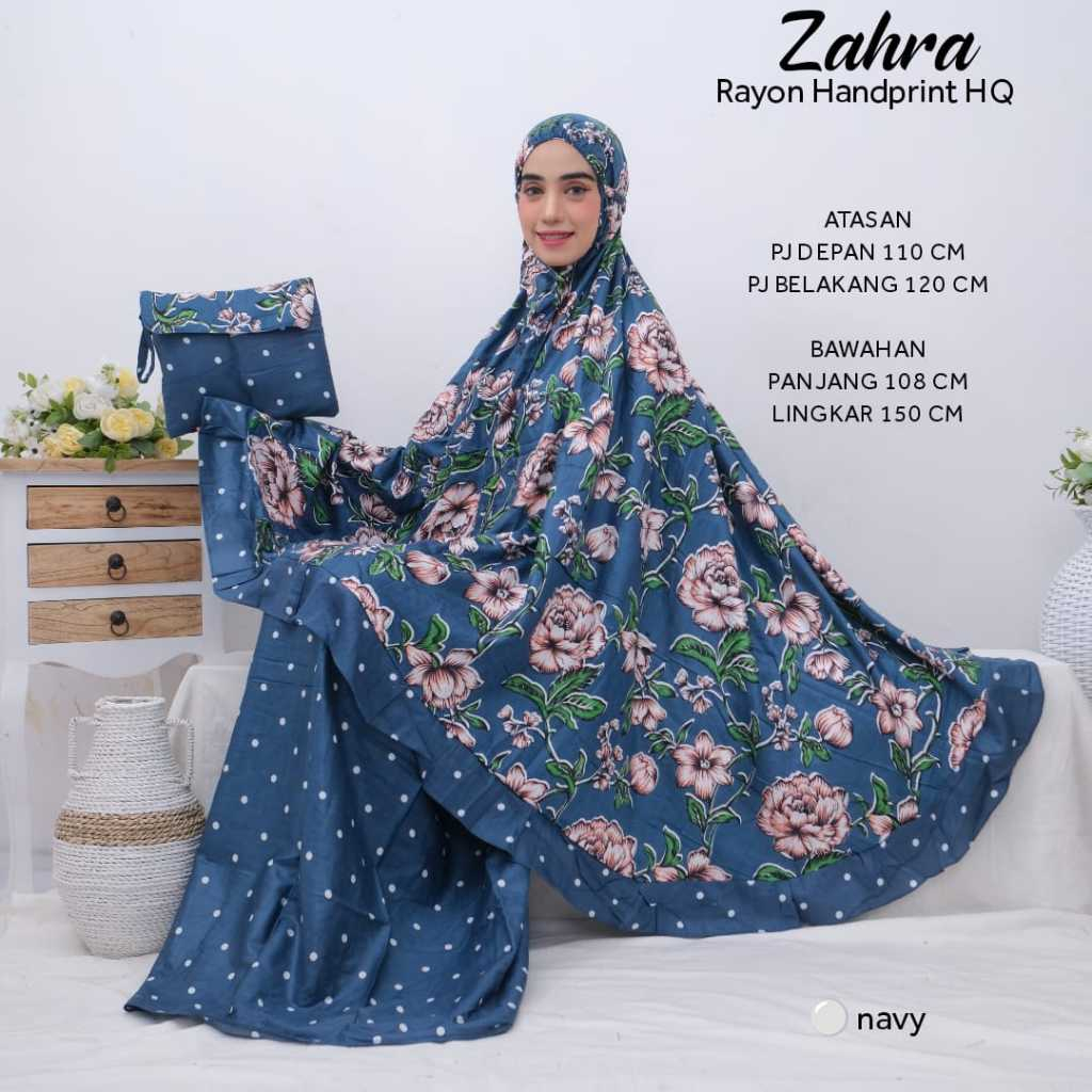 Al Hakim - Mukena Zahra Mukena Dewasa Jumbo Motif Batik