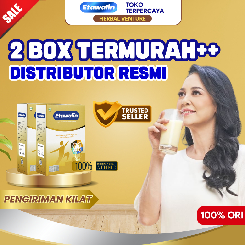 

ETAWALIN 2 BOX ORIGINAL- ETAWALI SUSU KAMBING NYERI SENDI DAN TULANG ASAM URAT DIABETES RASA JAHE