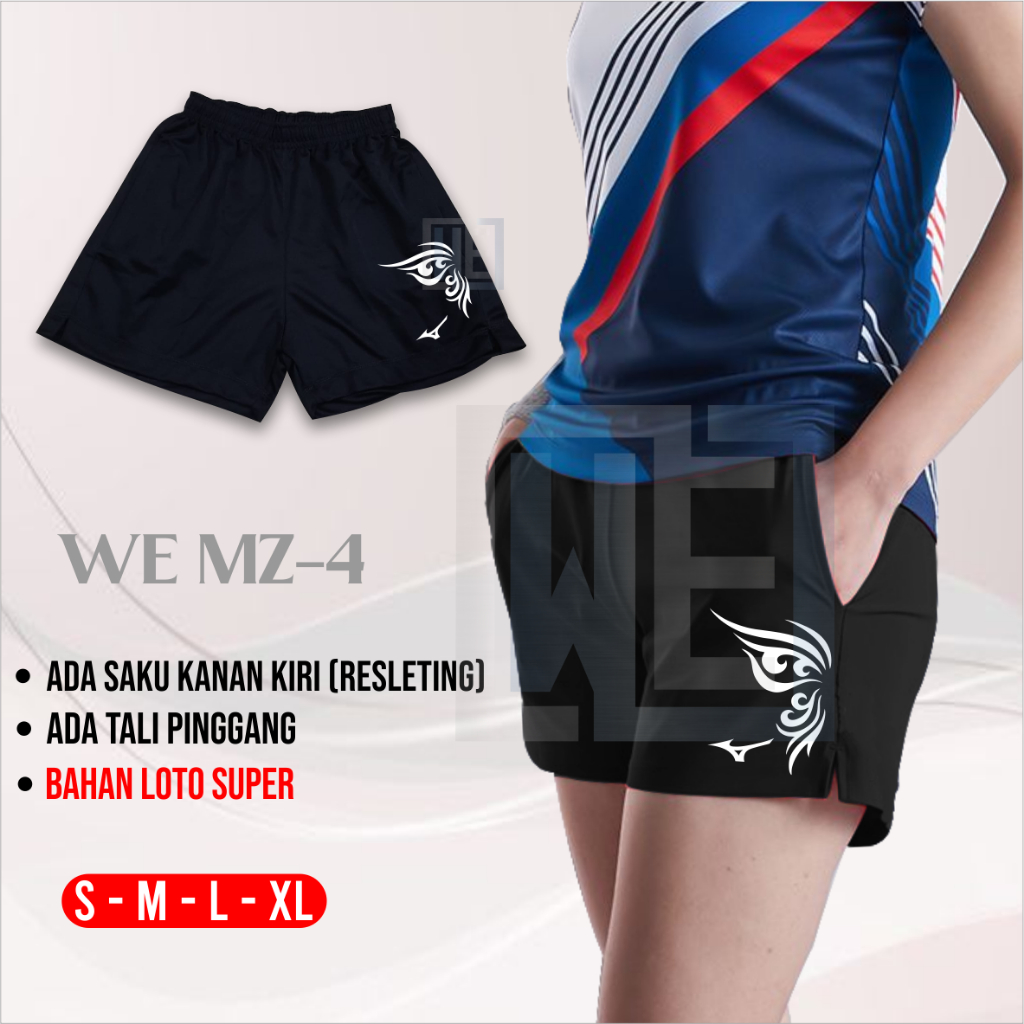 Celana pendek wanita celana pendek voli bawahan olahraga wanita celana pendek sport volly celana pen