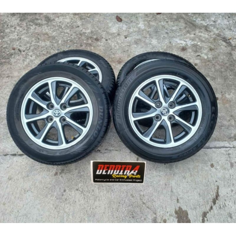 VELG BAN COPOTAN CALYA MULUS BAN 90% 4PCS