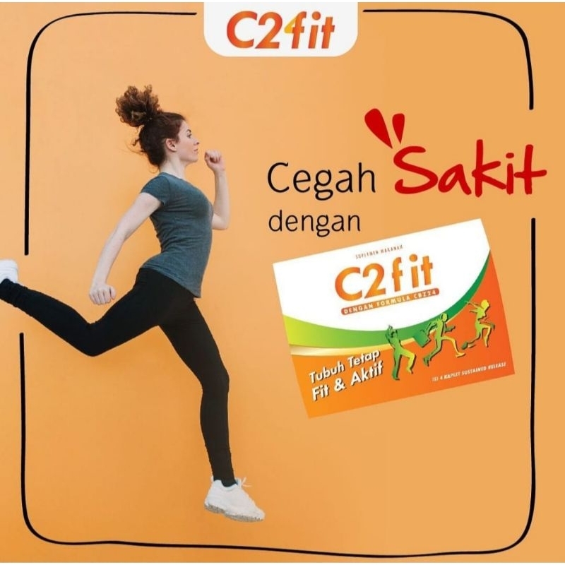 C2FIT 4 TABLET- SUPLEMEN Vitamin C & Becomplex