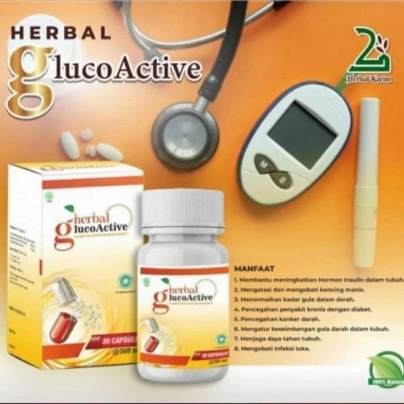 Glucoactive Obat Diabetes Atasi Kencing Manis Asli Original Glucoactive Herbal