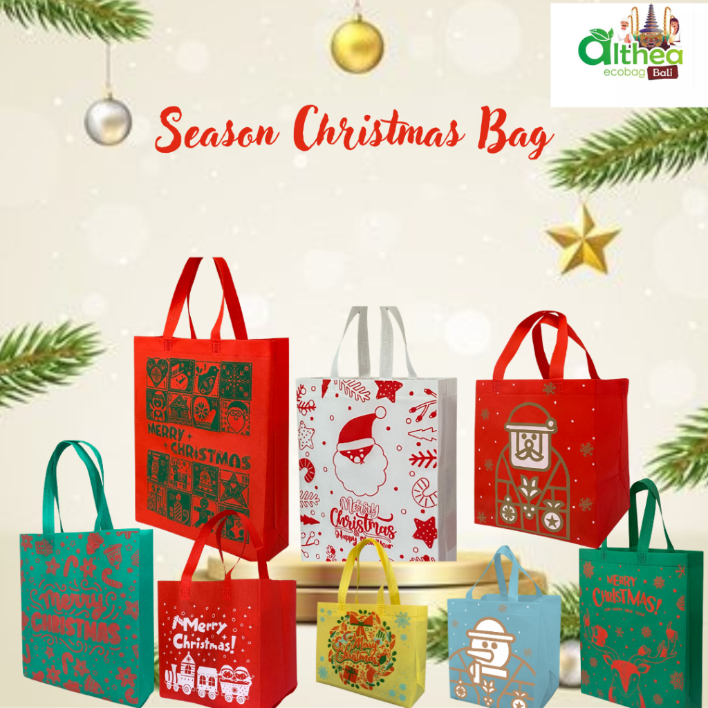 

[BISA CUSTOM] Tas Spunbond Natal Tas Souvenir Natal Goodie Bag Christmas Natal Tas Bingkisan Natal