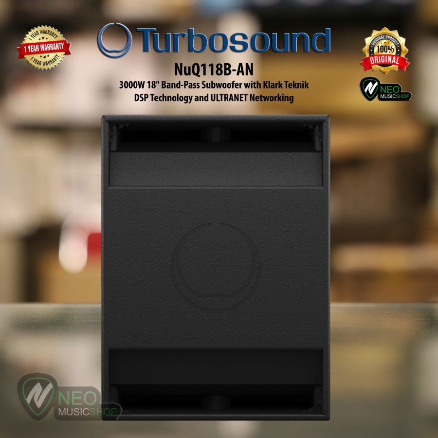 Turbosound NuQ118B-AN 3000W 18" Band-Pass Subwoofer with ULTRANET