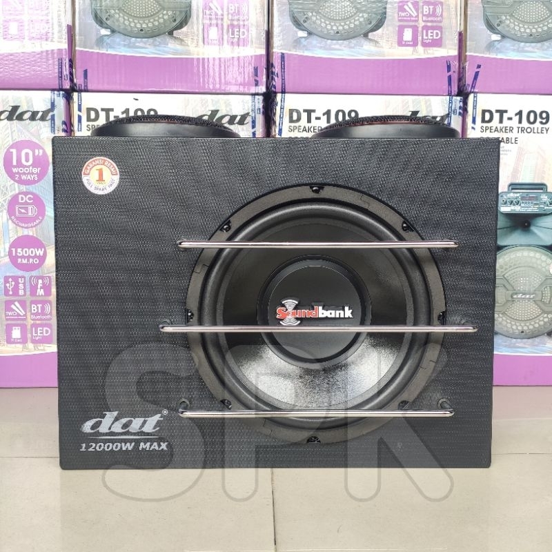 Subwoofer Aktif Mobil DAT CS10 CS10X 10 inch
