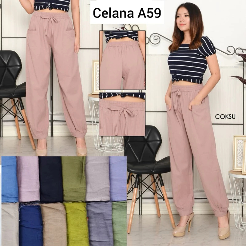 CELANA ALADIN WANITA BAHAN PREMIUM KASUAL