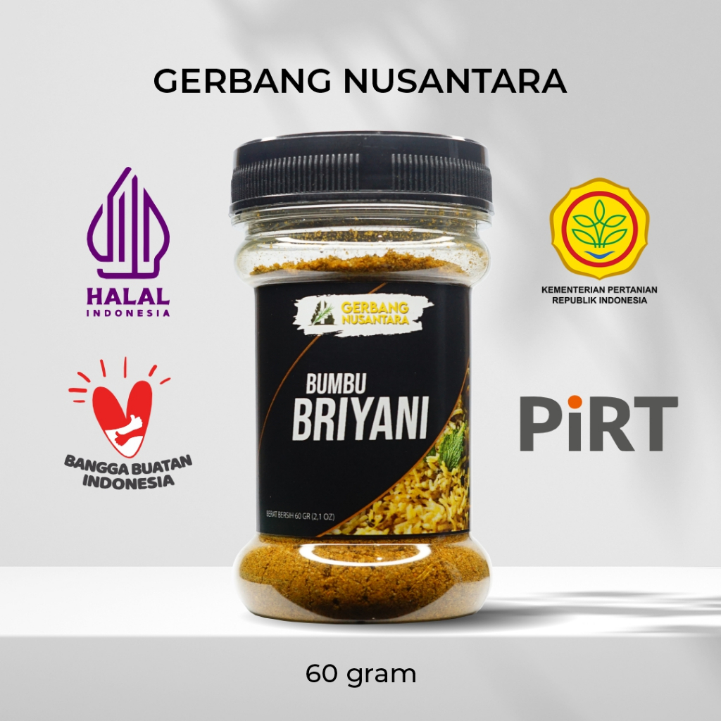 

Gerbang Nusantara - Briyani Bubuk Bumbu Masak Dapur Rempah 60gr