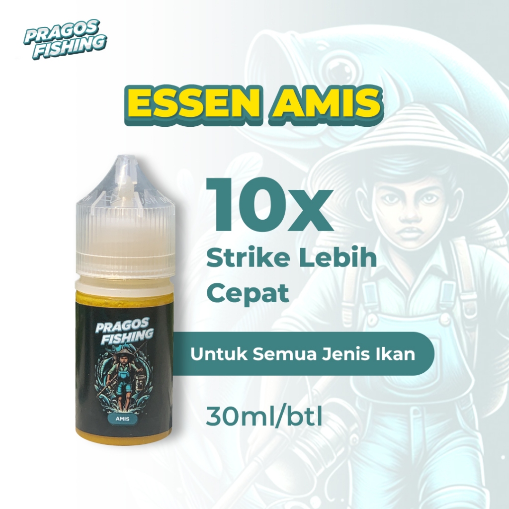 Essen Pragos Fishing - Essence Aroma Amis Ikan Mas, Lele, Tombro, Bawal, Nila, Bandeng, Belanak, Bar