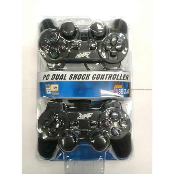 Stik PC Gamepad USB Double Hitam