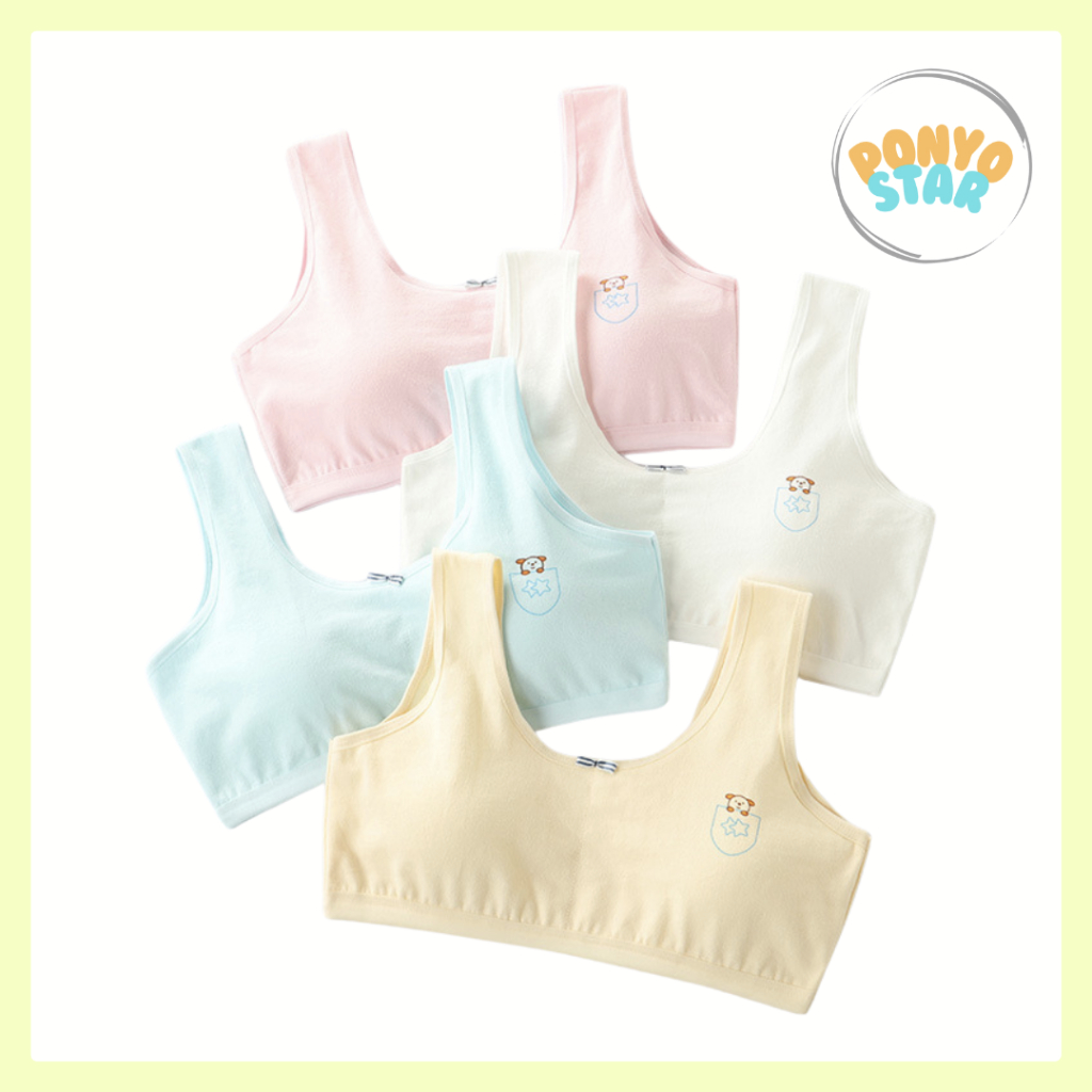 835 Miniset Busa Strap Tali Tebal Step 1 Dengan Cup Padding Anak Perempuan Pakaian Dalam Dalaman Kut
