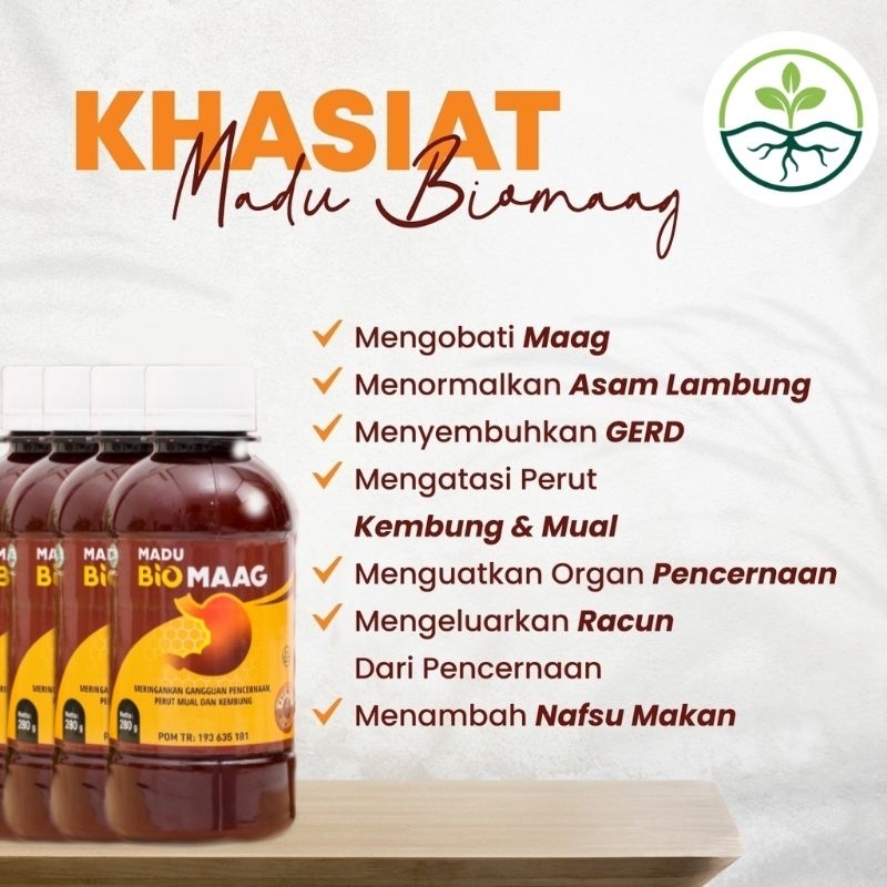 

Madu Biomag 4 Botol Madu Herbal Pencernaan Asam Lambung dan Gerd Biosfera Original