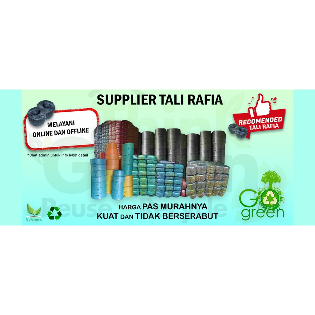 Tali Rafia Roll Besar Hitam Harga Pabrik