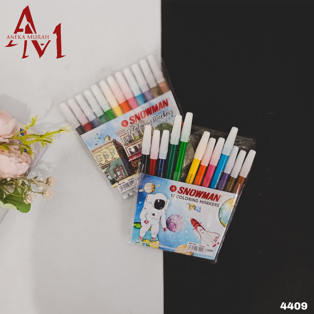 

SPIDOL PW-12A SNOWMAN BERKUALITAS / SPIDOL 12 WARNA / SPIDOL WARNA SNOWMAN ( 4409 )