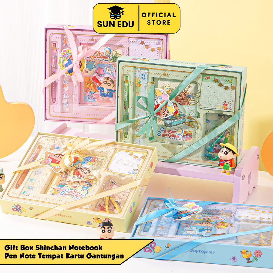 

5 in 1 Gift Box Notebook Crayon Shinchan Birthday Hampers
