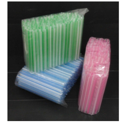Sedotan Plastik Boba / Bubble Straw Besar 8mm 1 pak Warna RANDOM