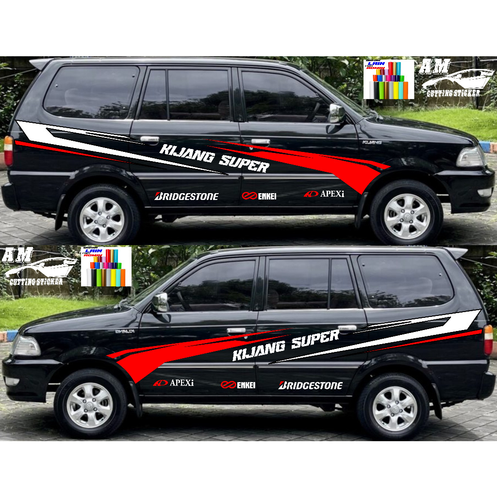 Stiker Mobil Kijang Super Stiker Body Samping Mobil Kijang Super Cutting Sticker Terbaru Mobil Kijan