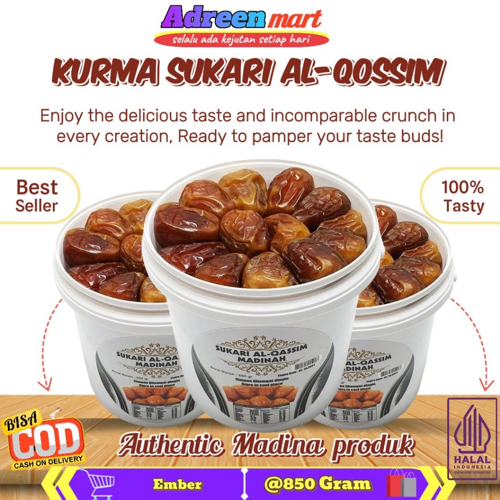 

KURMA SUKARI EMBER | KURMA MADINAHM MANIS LEMBUT PREMIUM ORIGINAL