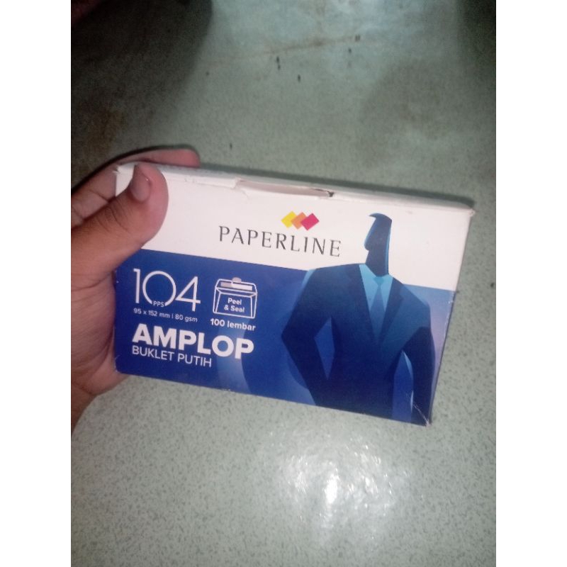 

AMPLOP BUKLET PUTIH PAPERLINE 95×152mm