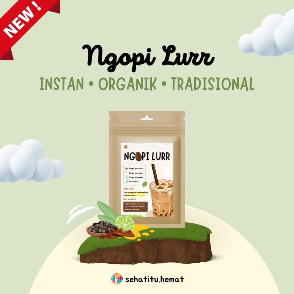

Minuman Sehat Ngopi Lur Instan Siap Seduh, Organik Tanpa Bahan Kimia