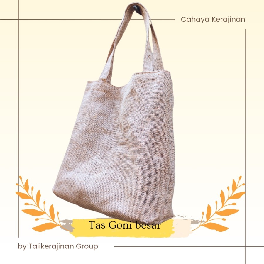 

GOODIEBAG GONI BESAR 35X13X37CM TANPA FURING TAS SOUVENIR TAS BELANJA RAMAH LINGKUNGAN BISA CUSTOM