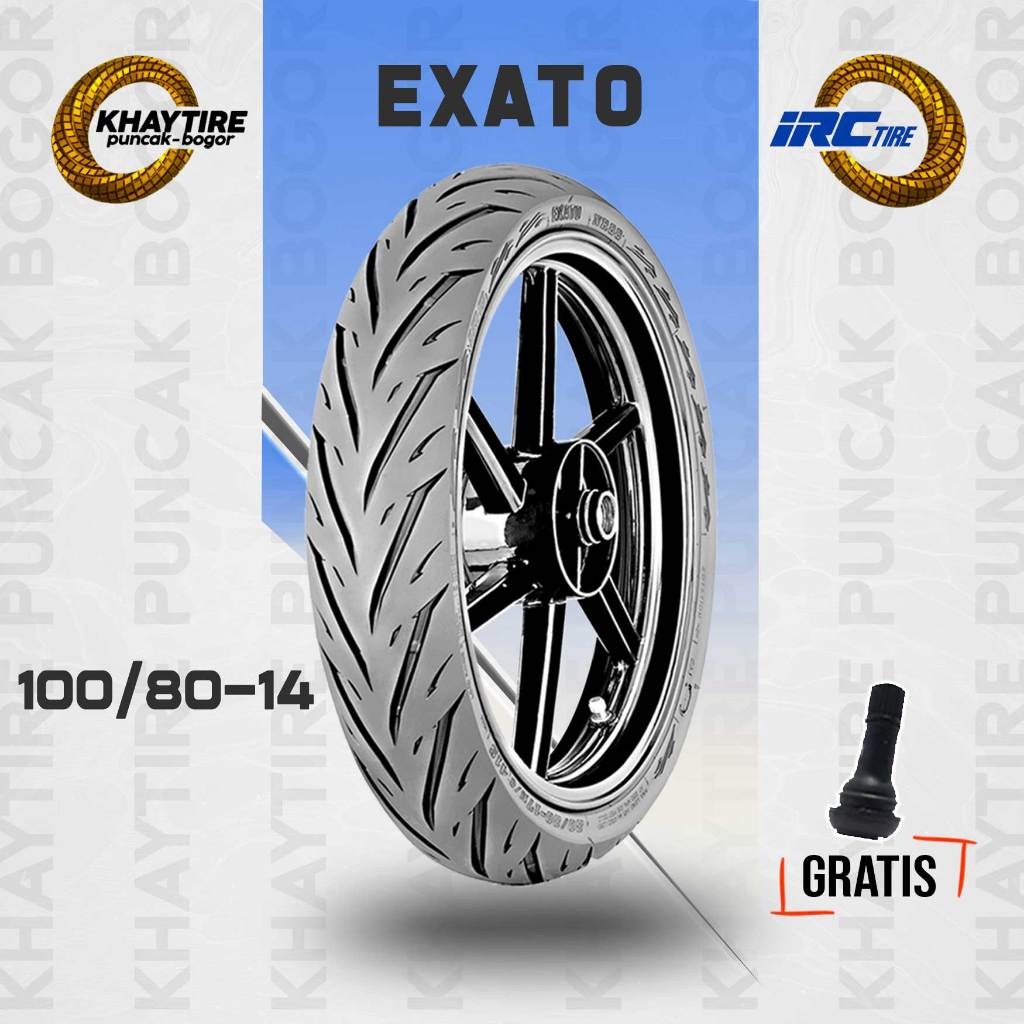 Ban Tubles Motor Matic IRC EXATO 100/80-14