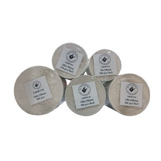 

HJK Kertas Thermal 100x100 mm isi 500 lembar per Roll Label Thermal Kertas Printer Thermal Stiker